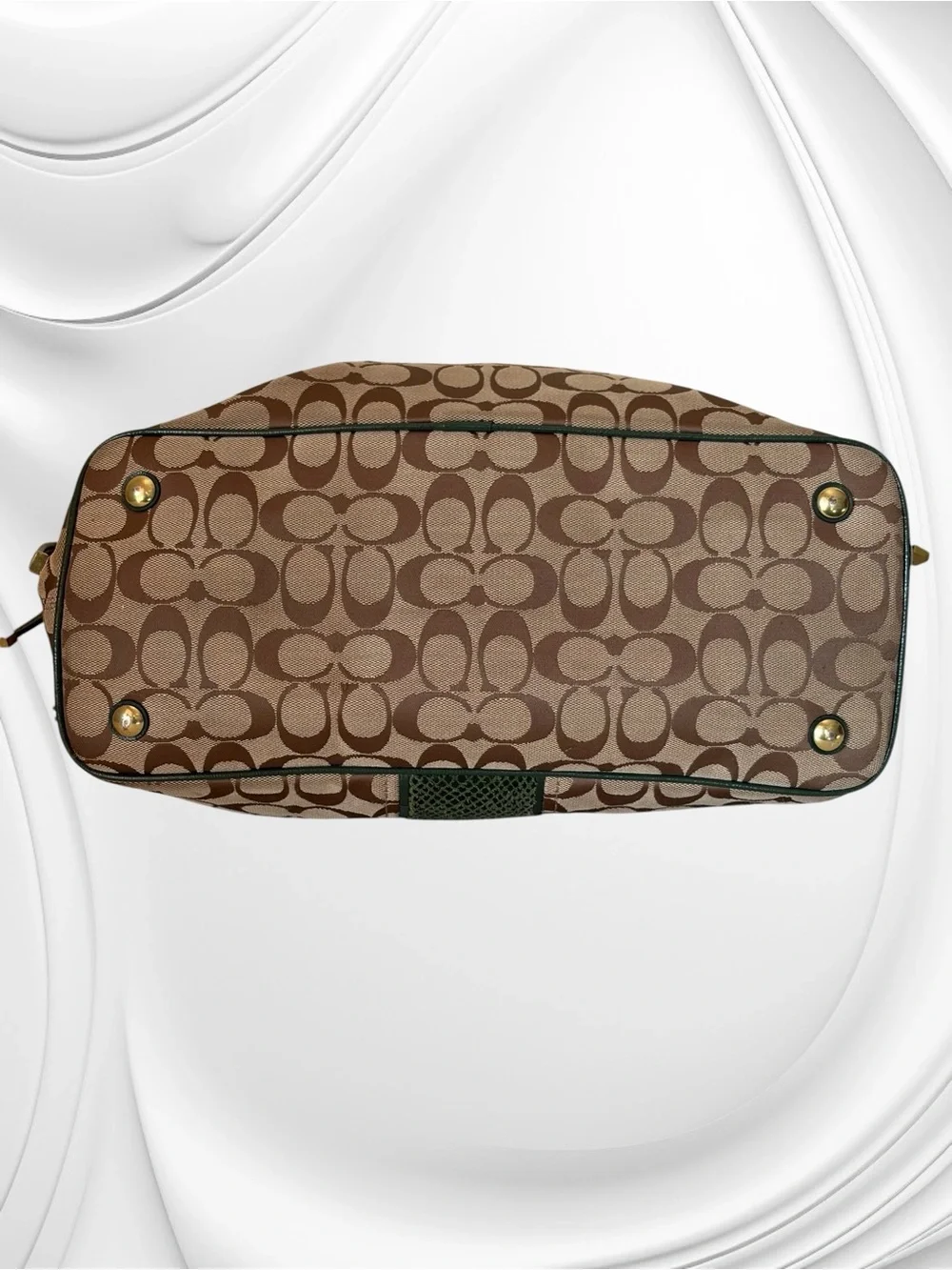 Coach Signature Stripe Python Carryall Tote, style number F24882